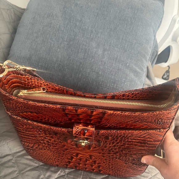 Brahmin Leia Crossbody Pecan PERFECT CONDITION - Picture 2 of 14